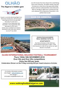 Visit Olhao for Walking Football